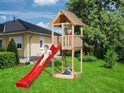 Weka Tabaluga Drachenturm mit Satteldach und Wasserwellenrutsche