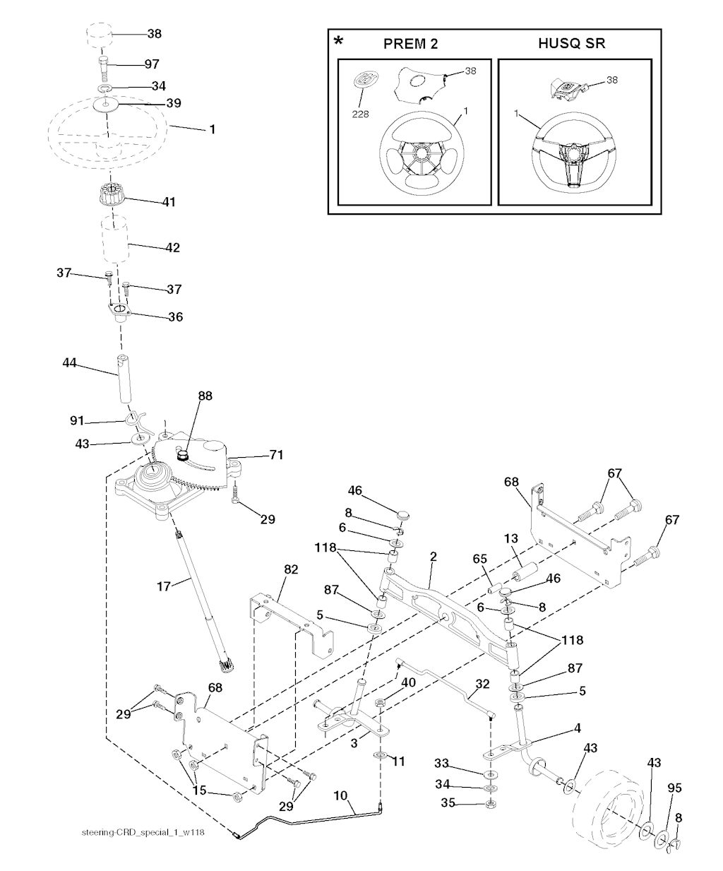 Explosionszeichnung Ersatzteile