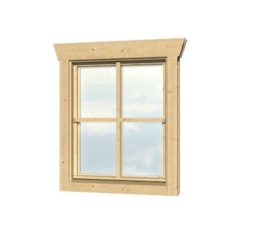 Skan Holz Einzelfenster für 28 mm Blockbohlenhäuser