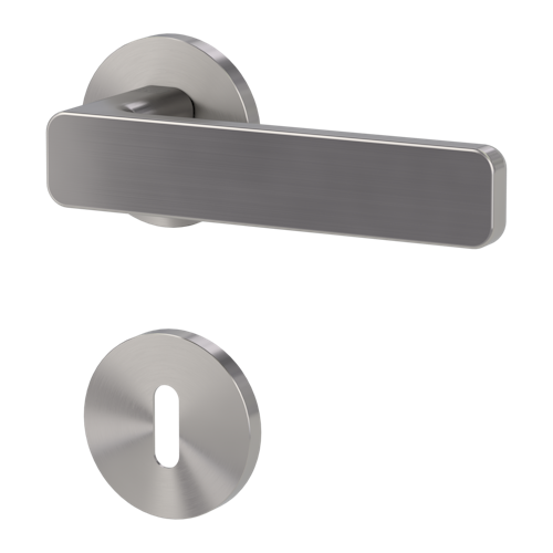 Griffwerk VAYA 265 MINIMAL MODERN fast2fix Fast2Fix Rosetten rund Buntbart Samtgrau