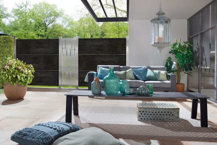 Traumgarten SYSTEM Board Keramik XL Zaunfeldset 1800 x 1800 mm