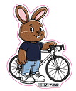 Vorschaubild CONTEC Aufkleber Pepe on bike 100 x 120 mm