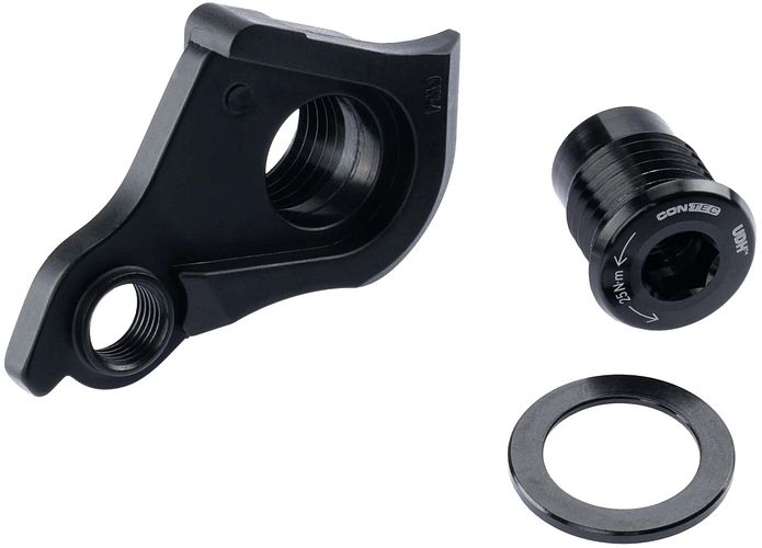 CONTEC Schaltauge Hanger UDH schwarz Standard Version, aus zwei Komponentenkö