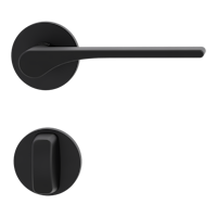 Griffwerk VAYA 261 LEAF LIGHT fast2fix Fast2Fix Rosetten rund WC Graphitschwarz