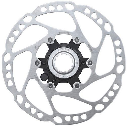Shimano Bremsscheibe RT-EM600 203 mm silber mit Magnet, mit Innenverzahnung, für STEPS