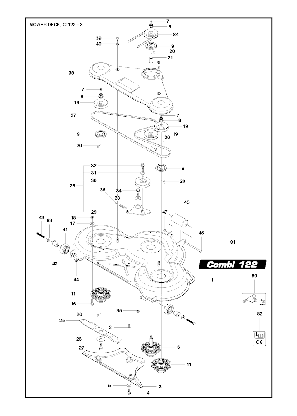 Explosionszeichnung Ersatzteile