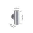 Vorschaubild Paulmann Außenwandleuchte Flame Edelstahl gebürstet