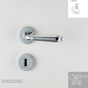 Vorschaubild Griffwerk Wechselgarnitur CAROLA - Schraubrosette