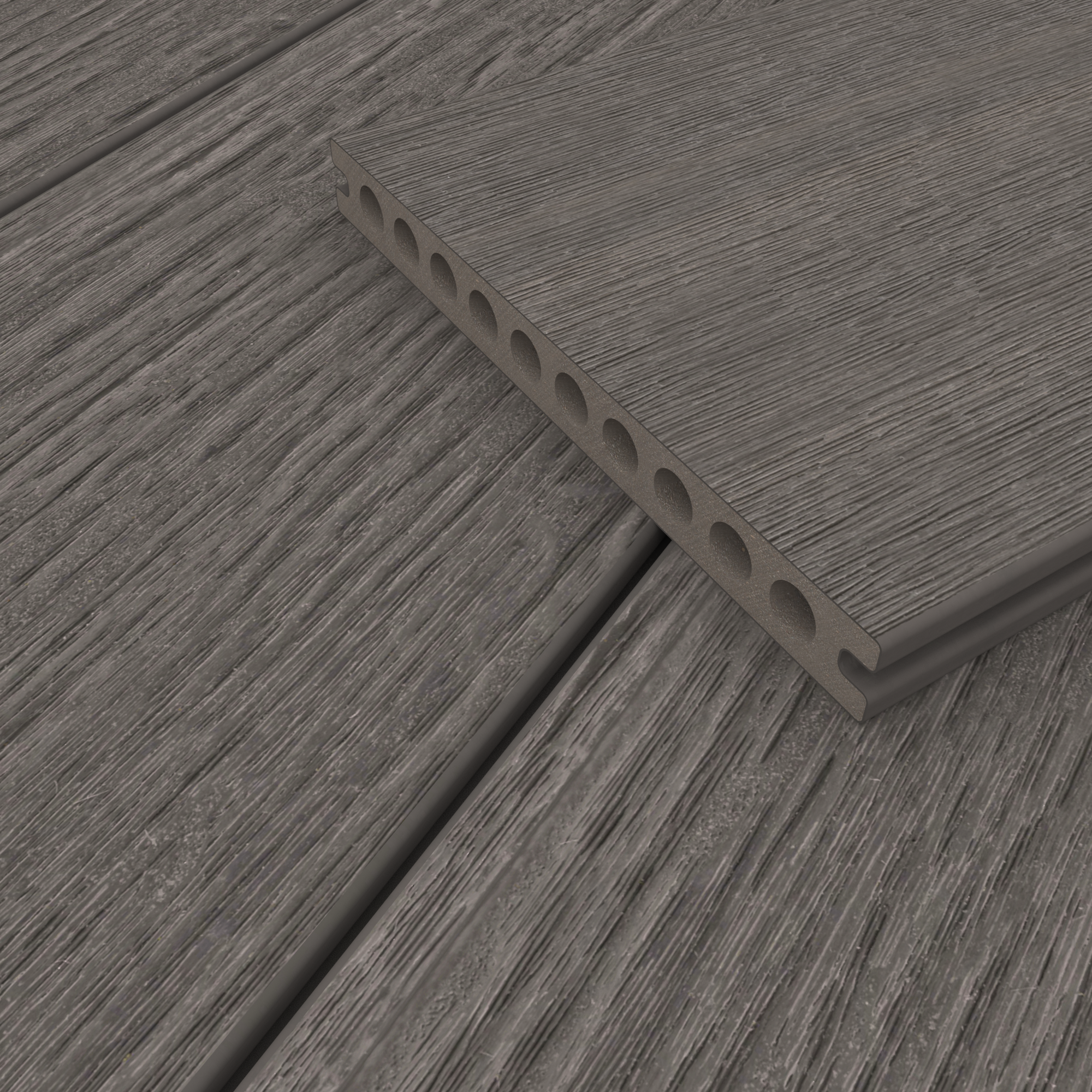 Handmuster - NewTechWood Terrassendiele Gigante Vintage Silver Gray