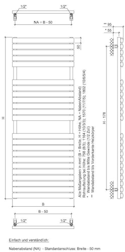 Ximax Badheizkörper NESTOR
