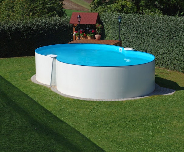Summer Fun Stahlwandpool Set Exklusiv CANNES Achtform 625 x 360 x 150 cm