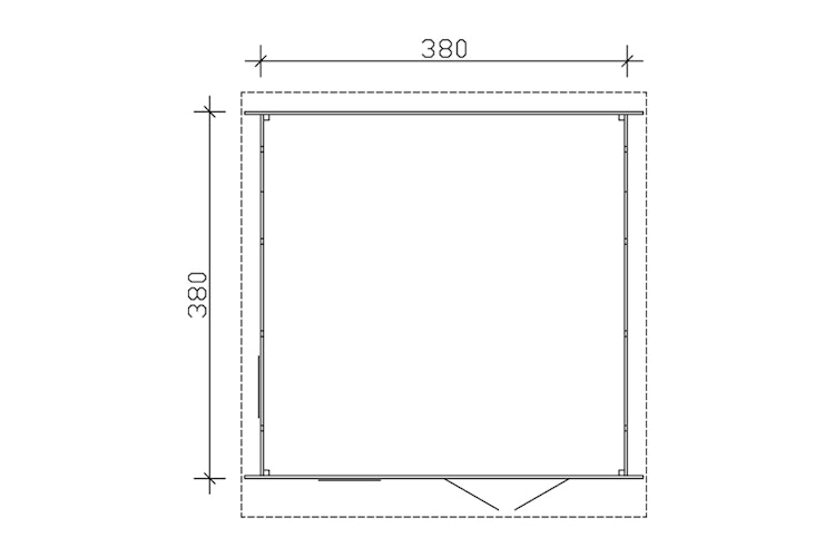 Skan Holz Gartenhaus Breda 2 - 28 mm