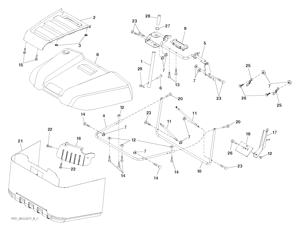 Explosionszeichnung Ersatzteile