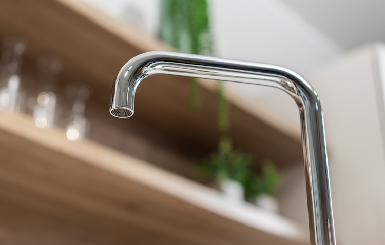 Wasserhahn Vorfenster Küchenarmatur, Umklappbar 4,5 CM, mit 360° schwenkbarem N-Auslauf, Verchromt