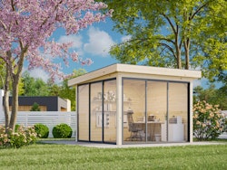 Palmako Gartenhaus Connect Lenna 8,3 m² Set 701 Slide Plus mit Isolierglas-Schiebetüren - 28 mm