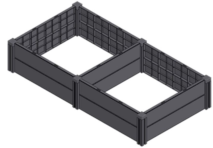 KHW Hochbeet Demeter Größe L - B 158 x T 82 x H 31 cm  - 336 l