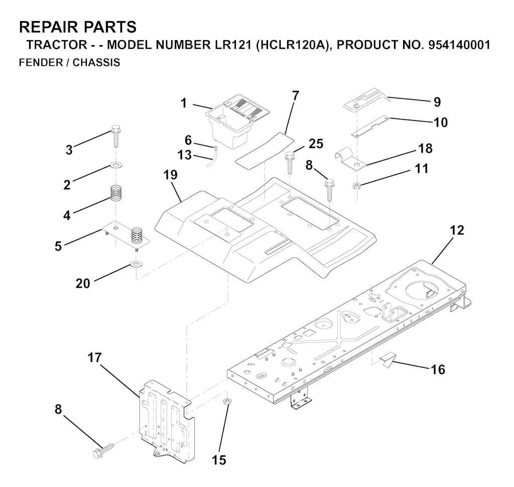 Explosionszeichnung Ersatzteile