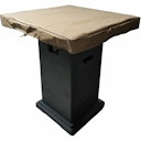 Vorschaubild Gardenforma Gas Feuerstelle Montreal aus Faserbeton in Betonoptik, dunkelgrau