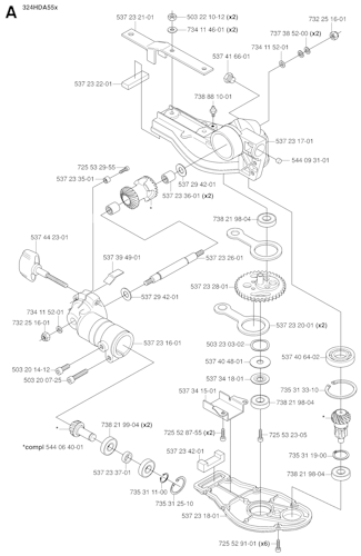 Husqvarna Heckenscheren/Stabheckenscheren 20053600001 324HDA55x