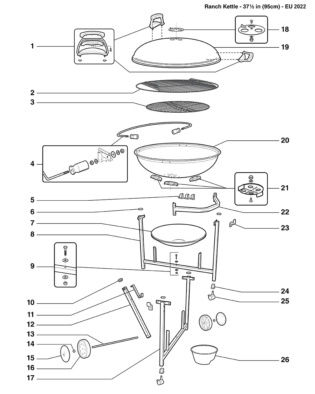 Explosionszeichnung Ersatzteile