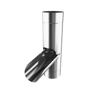 Roofart Regenwasserklappe, verzinkt-125/87