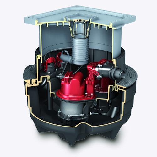 KESSEL 28704-C - Abwasserstation Aqualift F Compact Duo - Unterflurinstallation