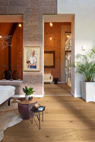 MEISTER Holzboden Natureflex HD 100 2200 x 210 x 8 mm 20017 Eiche authentic gebürstet ultramattlackiert