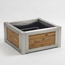 Vorschaubild BambusBASIS Terrassenteich Edelstahl mit verschiedenen Bambusfüllungen