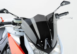 ERMAX Naked-Bike-Scheibe Acrylic durchsichtig Schwarz getönt für KAWASAKI Z1000