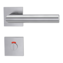 Vorschaubild Griffwerk VAYA 128 LUCIA fast2fix Fast2Fix GK3 Rosetten eckig WC rot/weiß Edelstahl matt