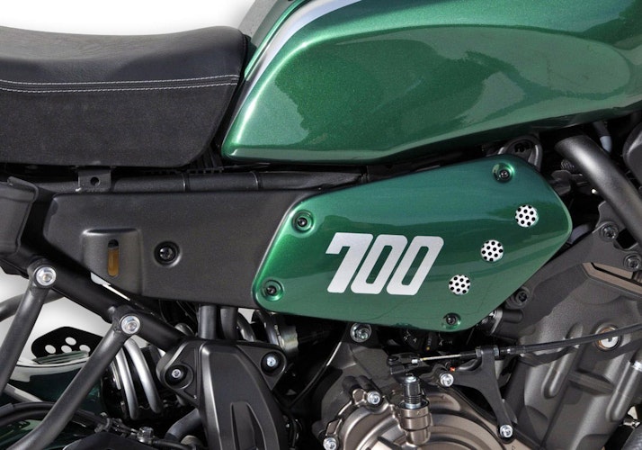 BODYSTYLE Sportsline Seitenteile ABS Kunststoff grün für YAMAHA XSR700 / XTribute / Legacy 