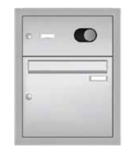 Gutta Rechteckvordach BS Plus 160 Sondermaß und Sonderfarbe inkl. Seitenteil und Briefkasten (neues Modell)