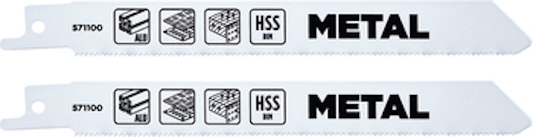kwb HSS-BiM-Säbelsägeblätter für Metall, 2-tlg. 152mm 571100