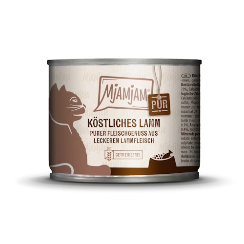 MJAMJAM Purer Fleischgenuss 200g Dose Katzennassfutter