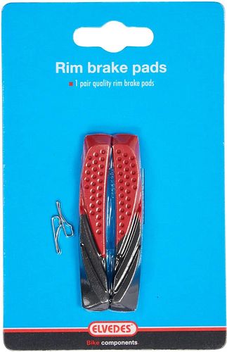 Elvedes Bremsgummi V-Brake 6802 schwarz-rot