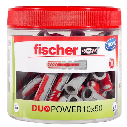 FISCHER Universaldübel Duopower 10x50 (55 Stück)