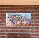 Vorschaubild 3D Metallbild 2 Pferde 140 x 70 cm, Stahlblech