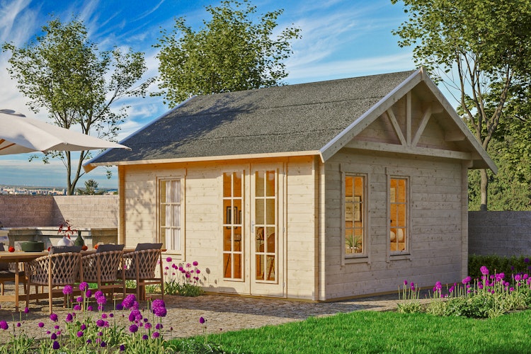 Skan Holz 45 mm Blockbohlenhaus Bern 1