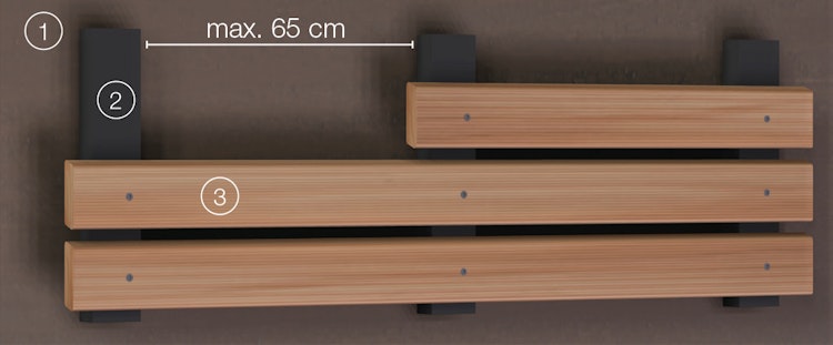 OSMO Fassade Rautenleiste Kanadische Douglasie VEH-Top  - 27 x 68 mm VE 6 Stk.