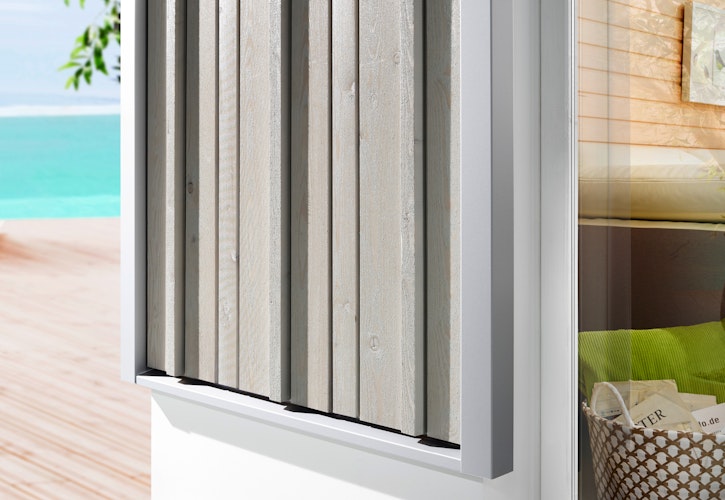 OSMO VERTO BLACK STRIPE Fassadenprofil Nordische Fichte riffelgesägt Patina 905 27 x 121 mm, VE 4 Stk.