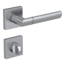 Vorschaubild Griffwerk Türgriff MONICA QUATTRO Schraubrosette- Perla Silbermatt