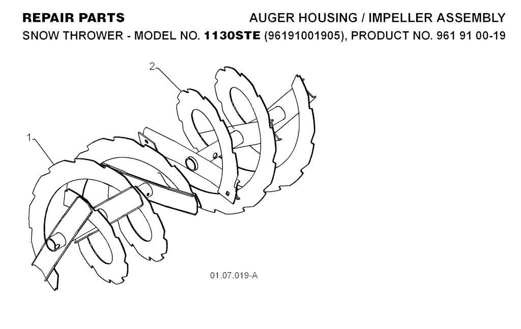 Explosionszeichnung Ersatzteile