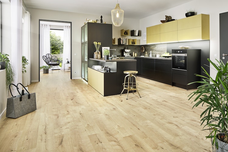 KWG Samoa Jubiläumseiche tosca Designboden HotCoating Designboden 123,5x20 cm