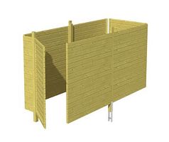 Skan Holz Abstellraum C3 für Carports - Profilschalung