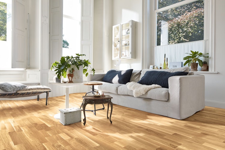 MEISTER Parkettboden MeisterParkett. longlife PC 200 2400 x 200 x 13 mm 9041 Eiche lebhaft Vintage-Struktur, gebürstet ultramattlackiert