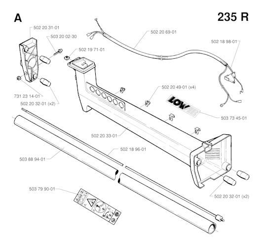 Husqvarna Motorsensen/Freischneider 232 RD, 19980100001-20001400000