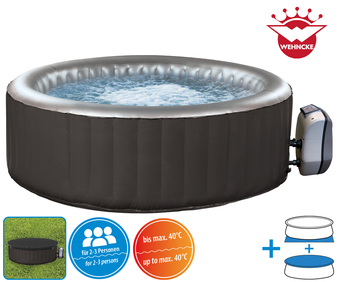 Happy People Whirlpool SPA für 2-3 Personen