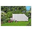 Vorschaubild T&J LIGHTLINE KS-Lamellenzaun 90 x 180/90 cm, Ecke rechts, weiß