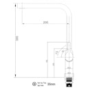 Vorschaubild Wasserhahn Küchenarmatur, BOD, mit 360° schwenkbarem L-Auslauf, Verchromt / Weiß Granit