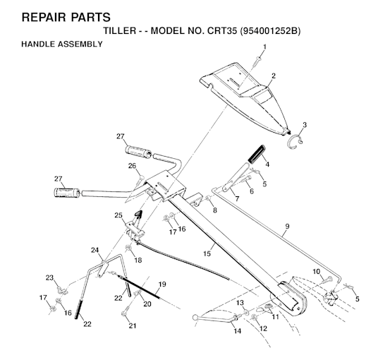 Husqvarna Motorhacken CRT 35, 954001252B, 1995-03